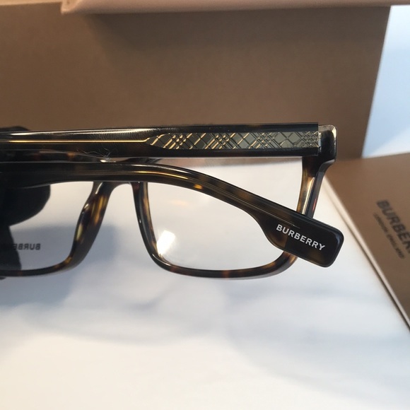 New Auth - BURBERRY Demo Rectangular Men's Eyeglasses BE2320 3864 55 - Picture 14 of 15